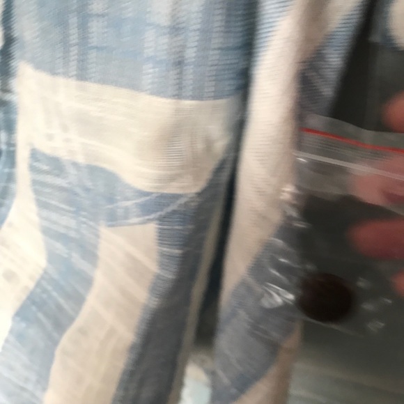 Free People blouse short sleeve in size Extra Small (XS) . Stripped blue /white - Picture 3 of 5